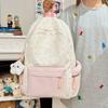 Schoolbag backpack Korean version polka dot Japanese casual versatile backpack large capacity college style campus junior high school student 