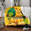 Custom Name Lion Adventure Party Blanket For Couch Bed Plush Cozy Fuzzy Blanket Super Soft Warm Blankets For Fall And Winter 0916270