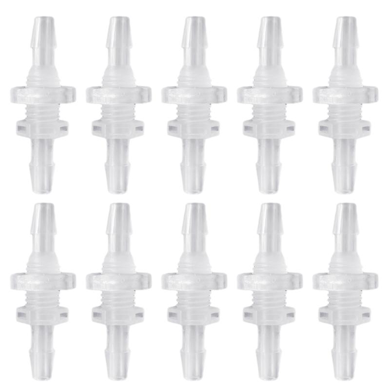 10 Sets Convenient Threaded Hose Connectors 3/16" Pipe Connector Fittings
