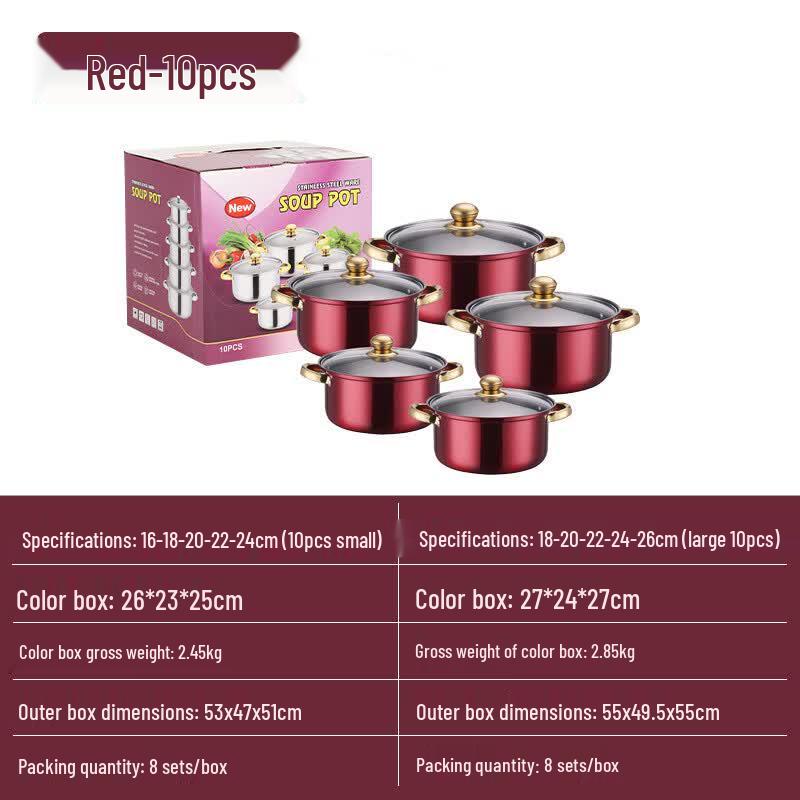 Yipan Stainless Steel Cookware Set
