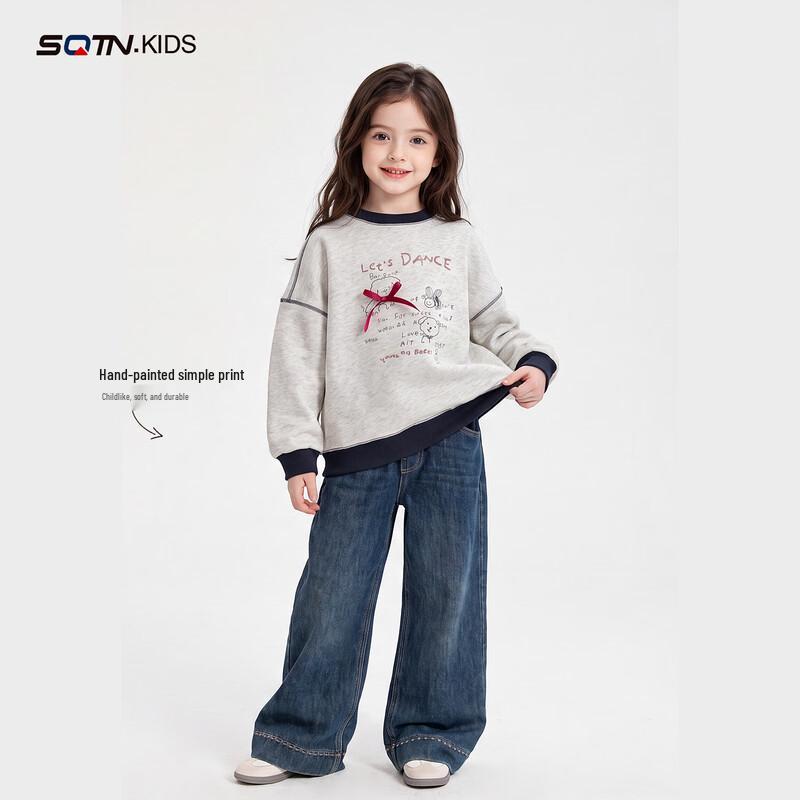 Girls Long Sleeve Cartoon Sweatshirt 6Y