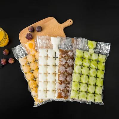 50 Piezas Bolsas Auto Sellantes para Hacer Hielo Molde Desechable para Hacer Hielo Bolsas para Cubitos de Hielo Congelador
