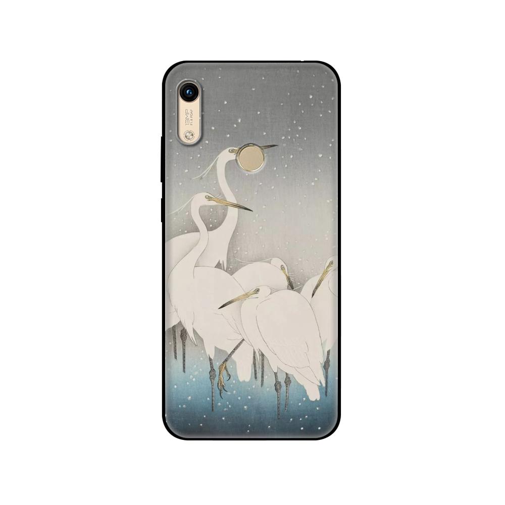 Black Tpu Case For Huawei Honor 8a Prime 8s Prime 9 Lite Honor 9A 9C 9X Premium 9x Pro 9S Case Cover Japanese Style Art