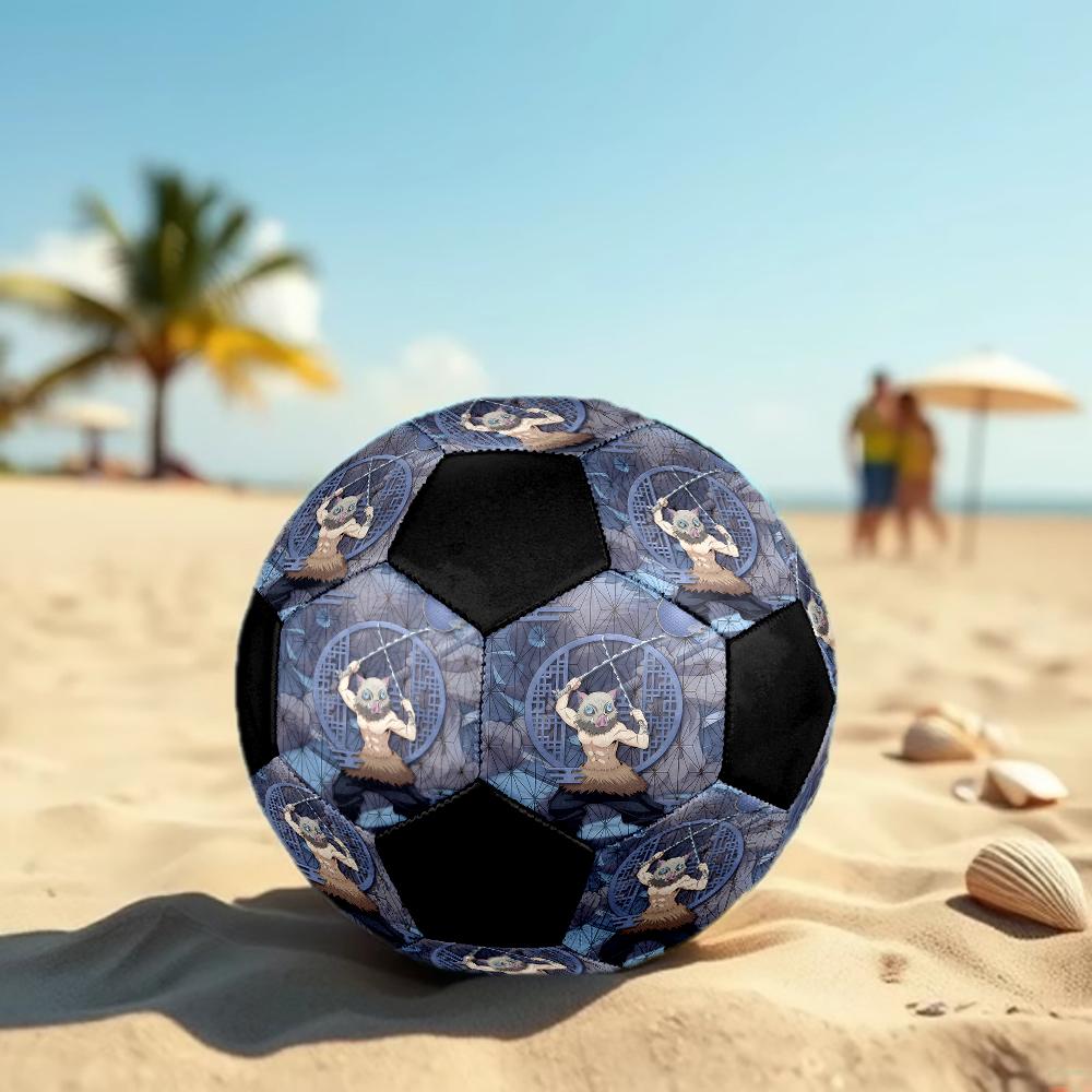 1pc Demon Slayer Kimetsu No Yaiba Football Soccer Ball Size 5 Indoor Soccer Ball Fashion Colorful  Backyard Game -Great For Sports Fans Gift HE8