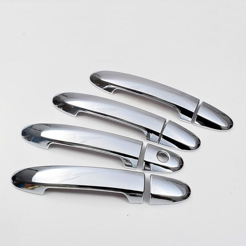For Hyundai Santa Fe 2007-2012 ABS Chrome Door Handle Bowl Cover Trim Car Exterior Decoration Styling Accessory