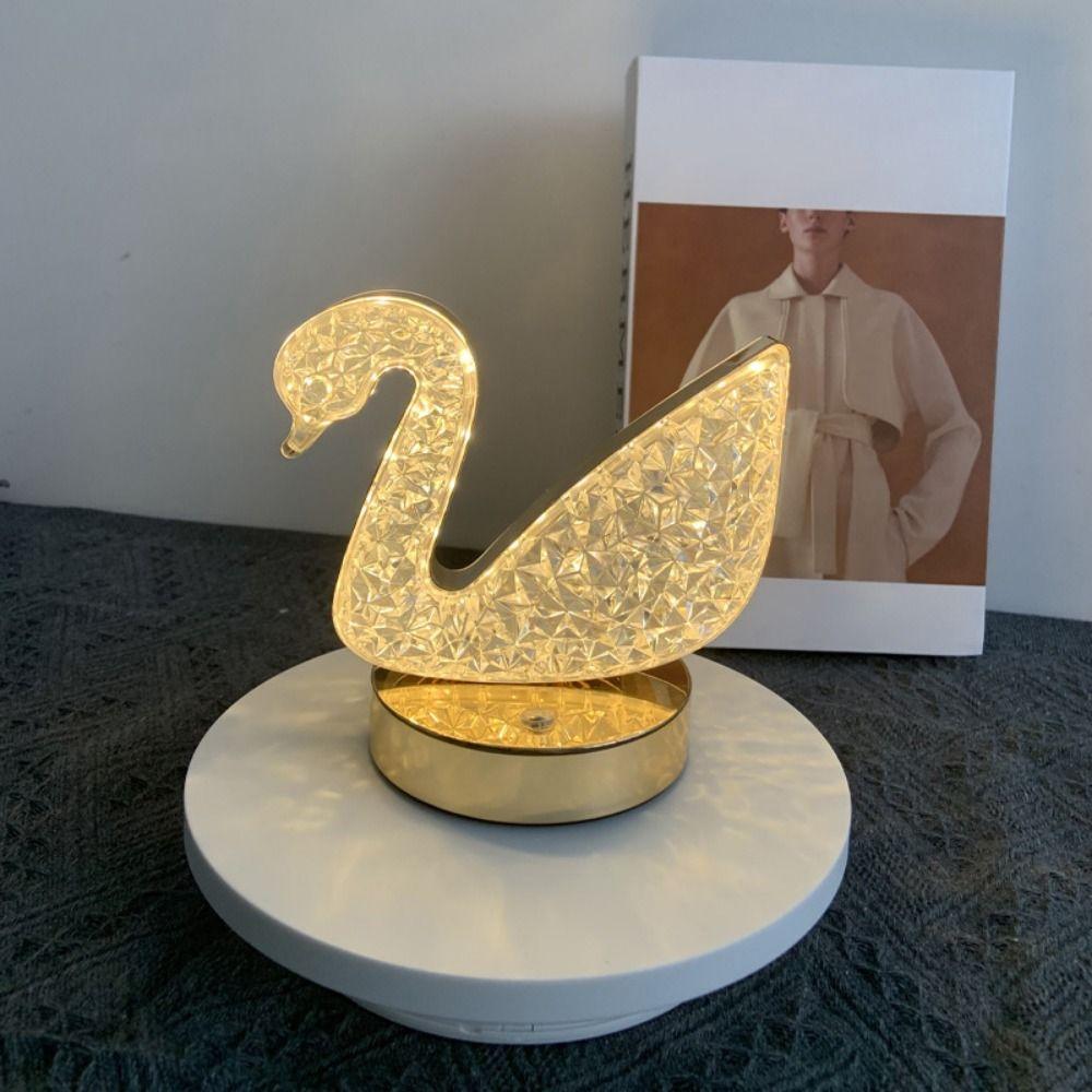 Dimmable LED Atmosphere Lamp Cordless Star Bedside Lamp Creative Crystal Night Light  Bedroom