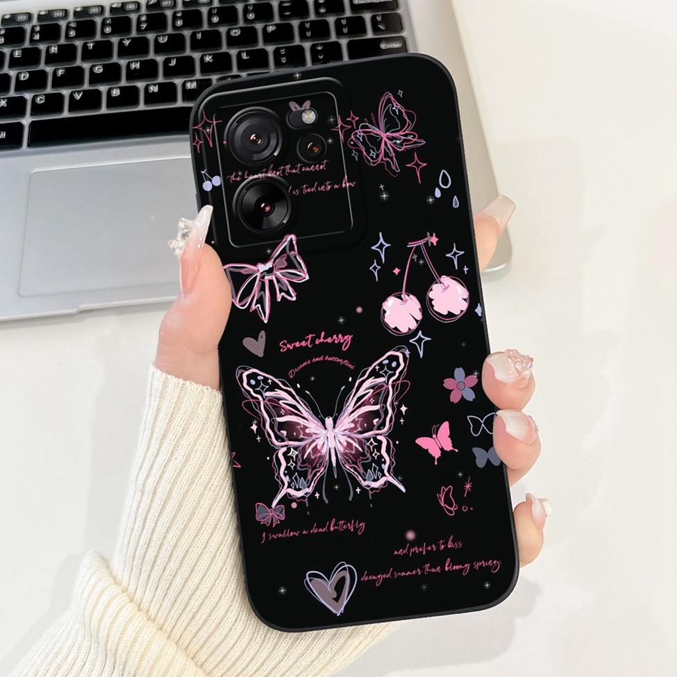 For Xiaomi 13T Pro Case 13T Silicone Cute Cartoon Cat Fashion Luxury Funny Shockproof Back Cover For Xiaomi 13T Phone Case Funda