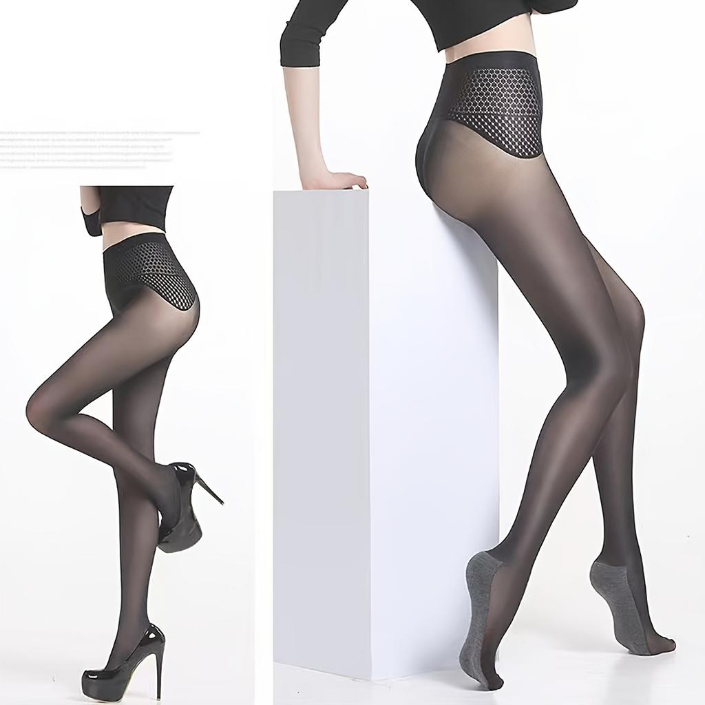[2-Pack] 1D Ultra-Thin Sexy Women'S Stockings,Exclusive Open-Back Design,Breathable And Comfortable,No Stuffy Feeling,Plus Size