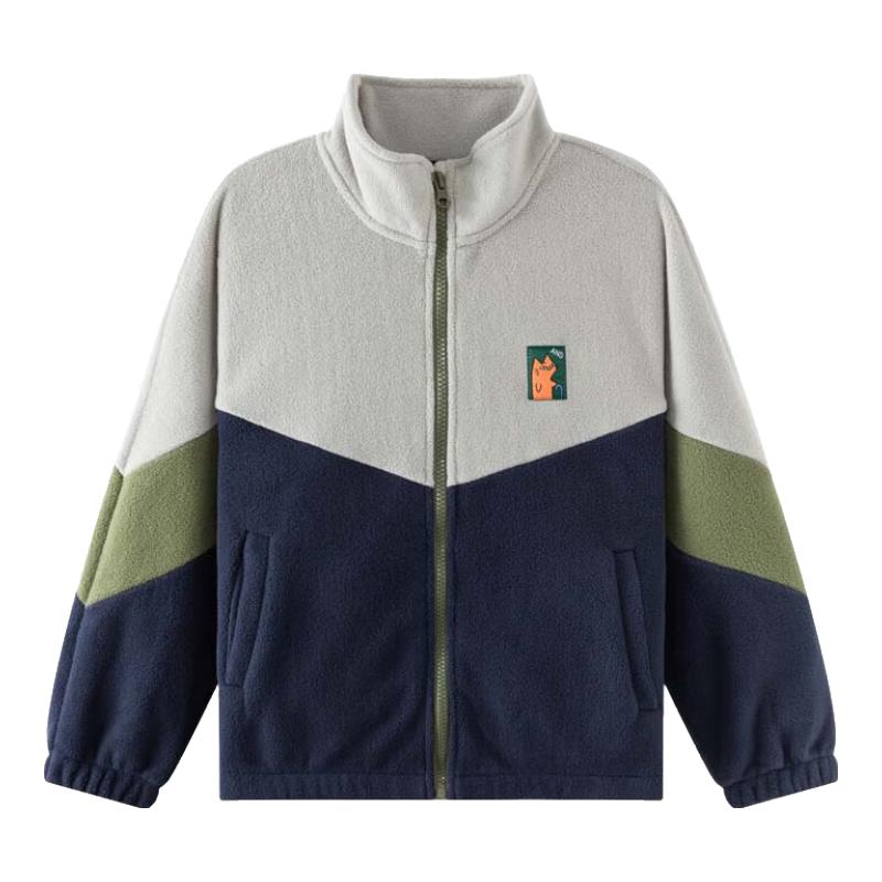 Boys  Stand-Collar Fleece Jacket 110