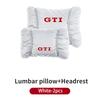 YNEPB1 Car Lumbar Back Support Headrest Neck Pillow Car Seat Cushion For Volkswagen VW GTI Passat Golf Tiguan Polo Scirocco Jetta