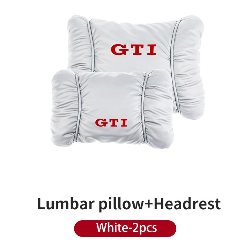 YNEPB1 Car Lumbar Back Support Headrest Neck Pillow Car Seat Cushion For Volkswagen VW GTI Passat Golf Tiguan Polo Scirocco Jetta