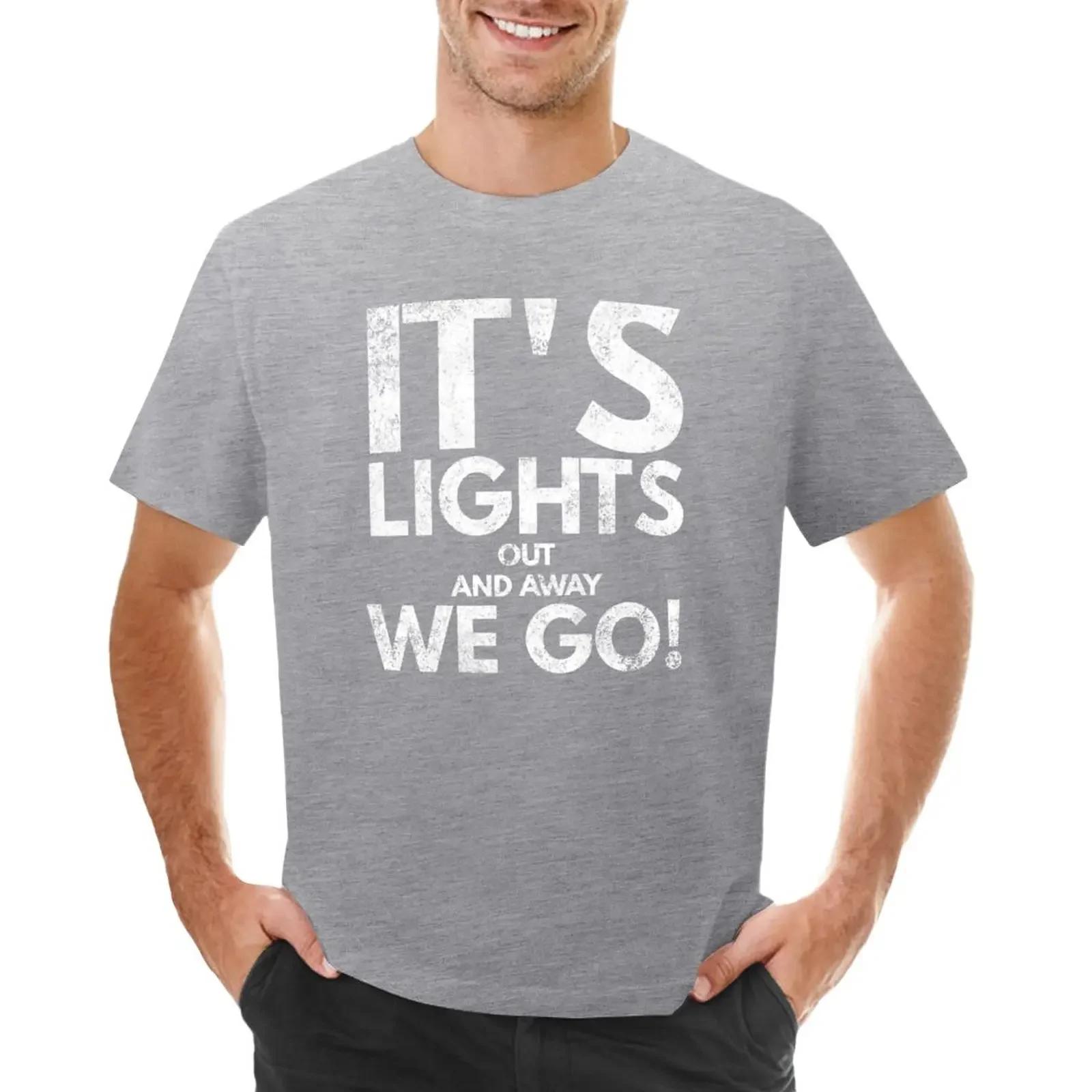 

Its lights out and away we go TShirt anime clothes cute tops sports fans mens vintage t shirts S