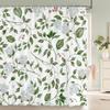 1 pièce Rideau de douche en tissu polyester à motif floral coloré Tissu imperméable Rideau de salle de bain Rideau de séparation anti-moisissure