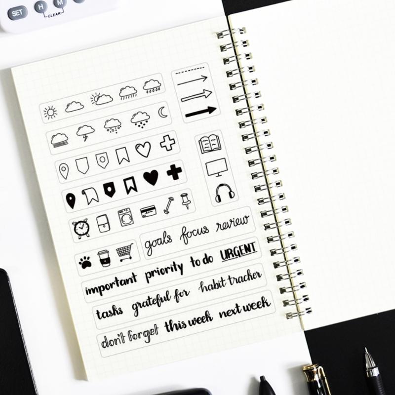Weather Signs Transparent Stamp Clear Stamp Seal Time Words Silicone Stamp for Photo Scrapbooking Decorations