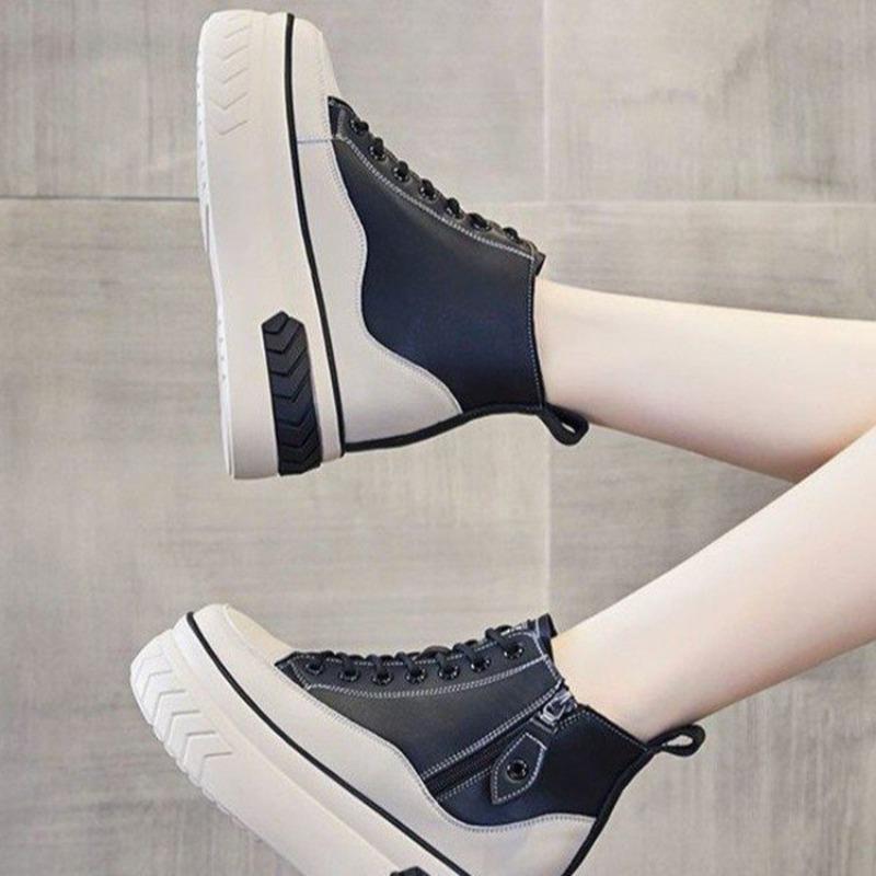 High-Top Schuhe - Neuer Herbst-Winter-Stil Vielseitige Einzelne Schuhe, Sportliche und Lässige Sneaker für Damen