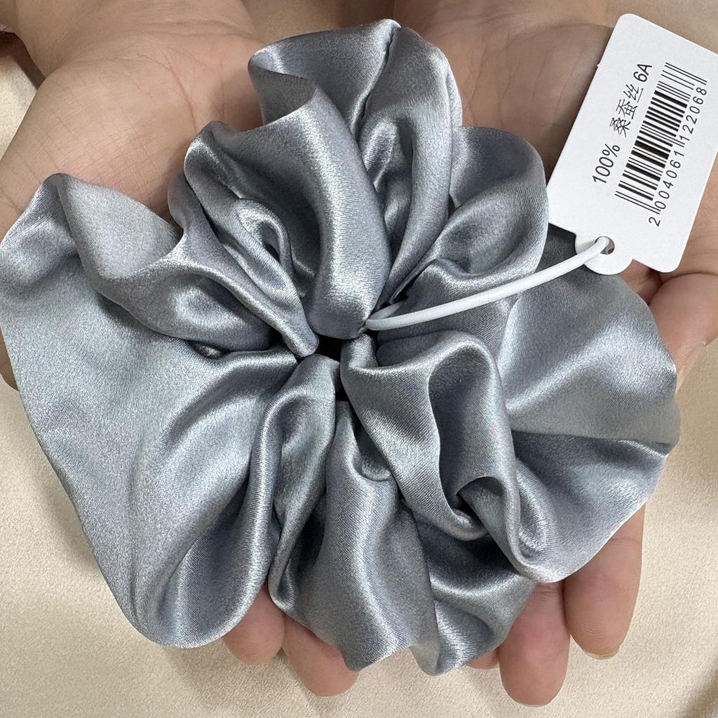 7cm Large Mulberry Silk Scrunchies - Luxury Hair Ties & Accessories