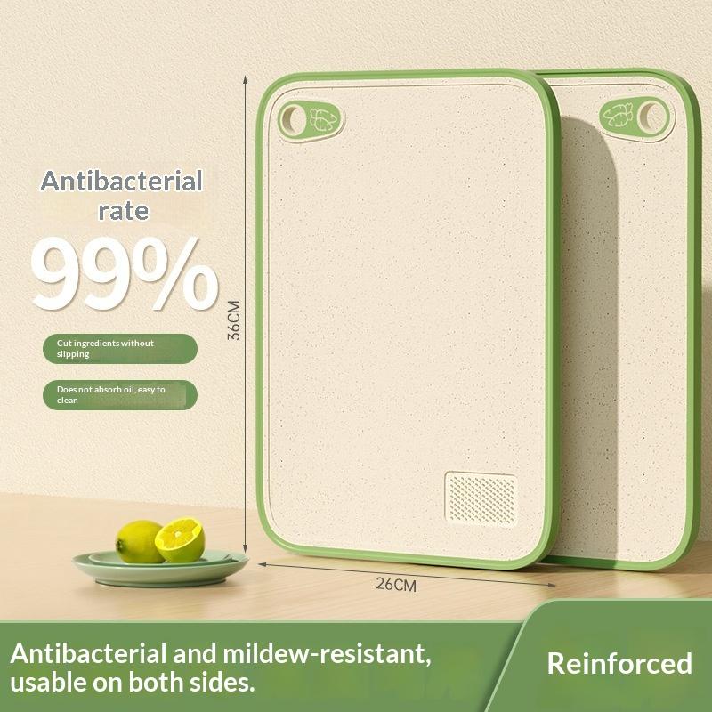 Double-Sided Antibacterial Cutting Board Anti-Mildew Anti-Slip Plastic Multi-Functional Fruit Sticky Board Home Kitchen Tool