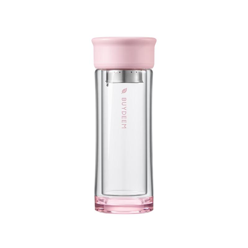 Buydeem Double-Layer Glass Tea Infuser Cup