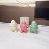 Easy Releases Santa Claus Candle Mould Sturdy Silicone Christmas Crafting for Projects