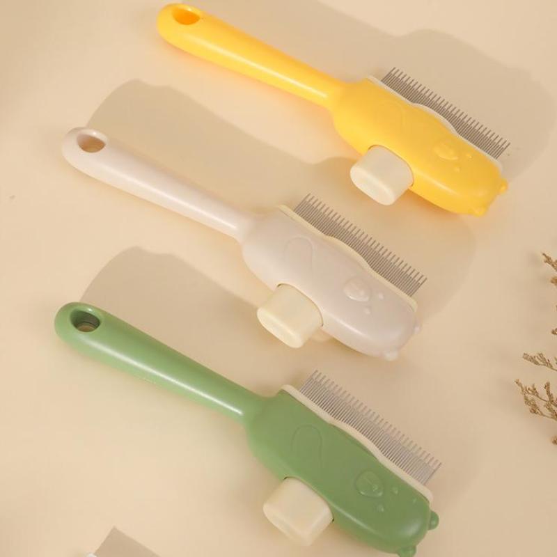 Dog Cat Grooming Comb Short And Long Teeth Massage Comb For Matted Hair Knots Removal Pet Deshedding Supplies