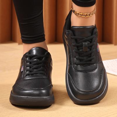 Frühling Damen Schuhe Bequeme Laufschuhe Breite Zehenpartie Sneaker Herren Flache Schuhe Fahren Tägliche Sneaker Schwarz
