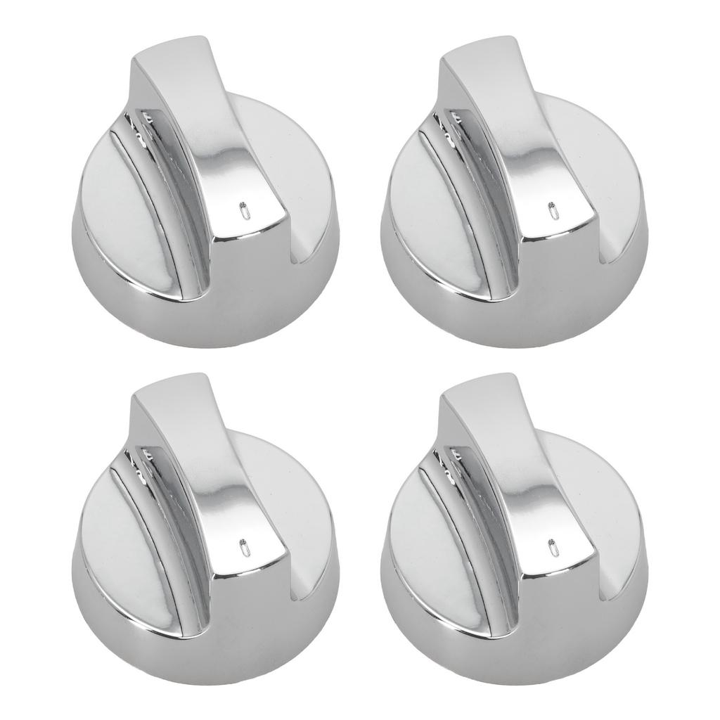 Set of 4 Knobs for Gas Grills Stylish Electroplated Accessories for Grilling