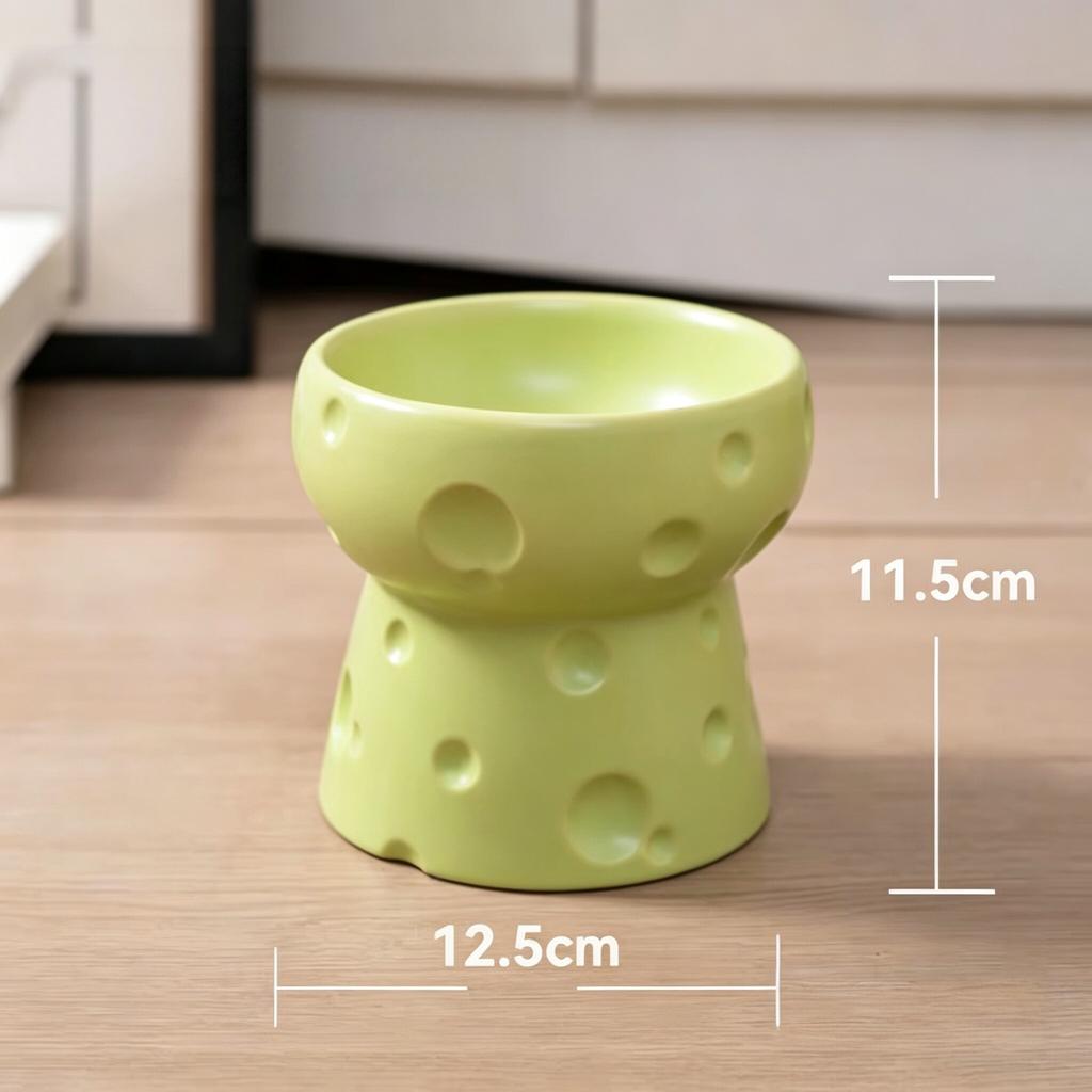 Pet Ceramic Bowl - Nordic High-Legged Ceramic Cat Food Bowl - Snack Tray - Specifically Designed for Kittens and Puppies