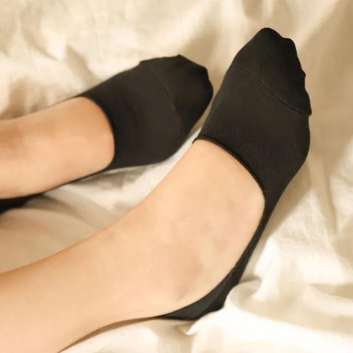F01_MUJI FAKE SOCKS_black