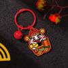 Creative The God of Wealth Keychain Lucky Chinese Style Keyring The God of Fortune Pendant  Unisex