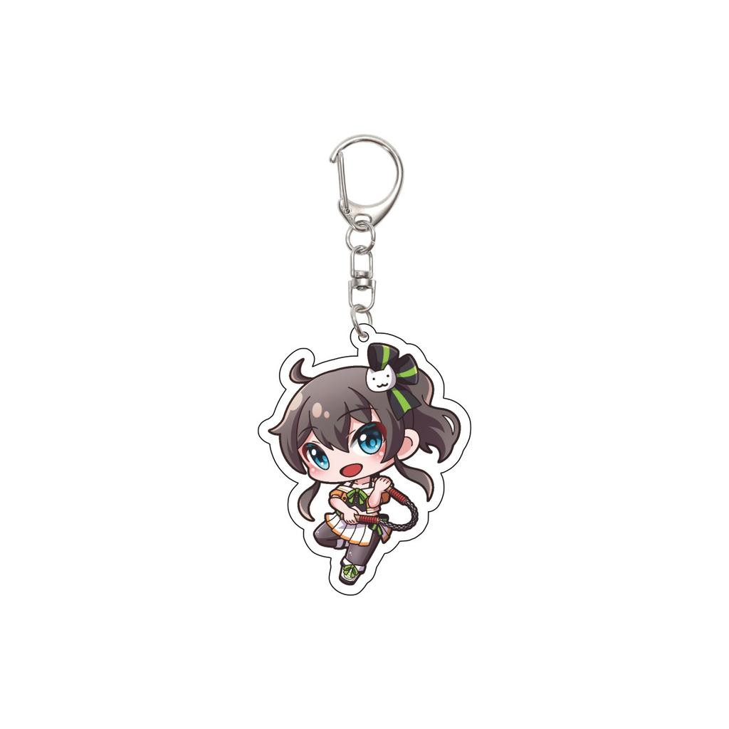 55MM Anime hololive Keychain Tokino Sora/Robocosan/Ōokami Mio/Shirogane Noel Key Chain Acrylic Model Plate Christmas Gifts