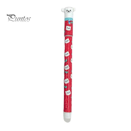 Reindeer Pen Erasable Set Christmas Theme Santa Elf Design Stationery Supplies Smooth Writing Pens for Students Teachers Cute Holiday