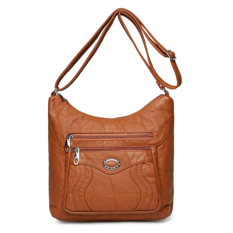 Middle-aged Mom's Casual and Fashionable Small Square Bag, Large-capacity Single-shoulder Crossbody Small Square Bag