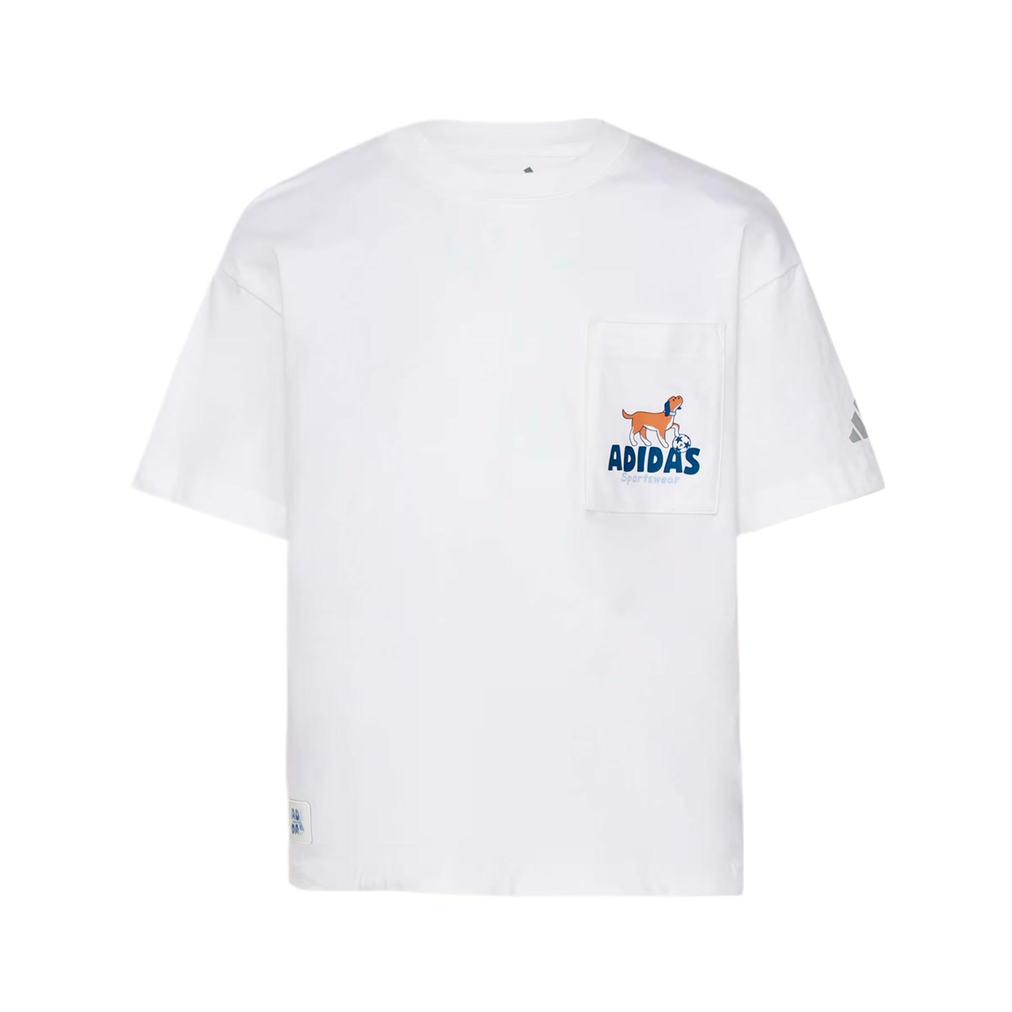 Adidas Sportswear Cotton Sports Casual T-Shirt Kids Tops KG5992 116