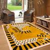 Abstract Design Area Mat - Soft, Washable, Non-Slip Floor Mat for Living Room, Bedroom, and Outdoor Picnics, Living Room Decor
