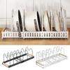 Adjustable Length Kitchen Racks Organizer Expandable Pot Lid Holder Pot Lid Rack  Cooking Space