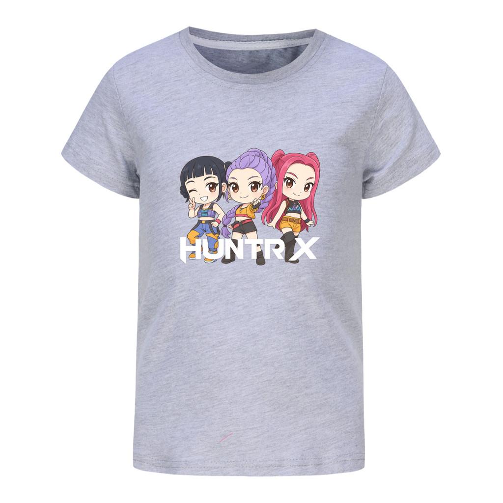 5015 Kids Girls Boys Rumi Mira Zoey Print Casual Cotton Short Sleeves T-Shirt