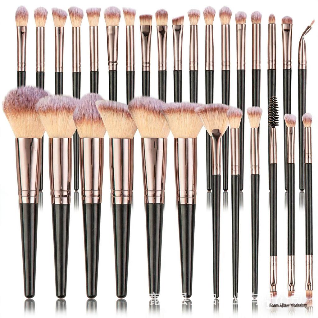 Cross-Border Hot Sale Makeup Brush Set: 3/10/18/30 Piece Set with Loose Powder and Eyeshadow Brushes in Stock.
