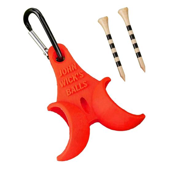 3D tištěný držák na golfové míčky s klipem Pojme 2 golfové míčky a týčka Nosič Organizér Úložný stojan Golfové příslušenství Muži Ženy Dárek pro golfistu