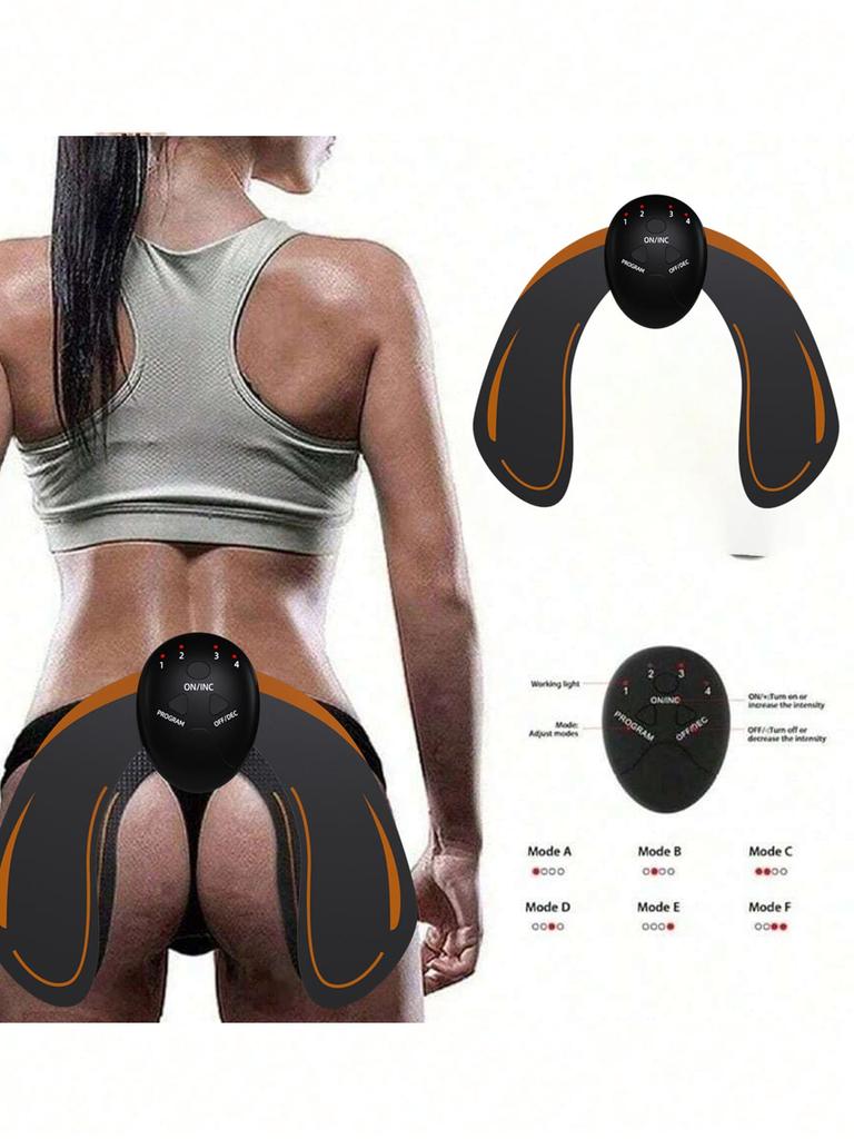 6 Modi Hüfttrainer Muskelstimulator Gesäßlifting Massagegerät Bauchmuskeltraining Gesäßheber Toner Trainer Intensitätsmassagegerät