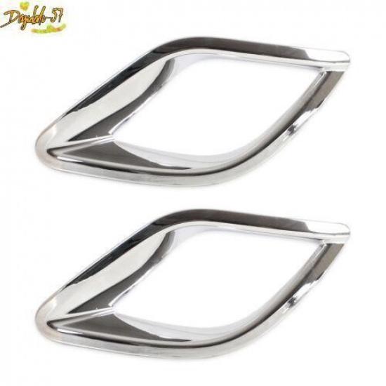 2pcs Chrome Rear Fog Lights Lamp Cover Fit For 2012 2013 2014 Mazda CX-5