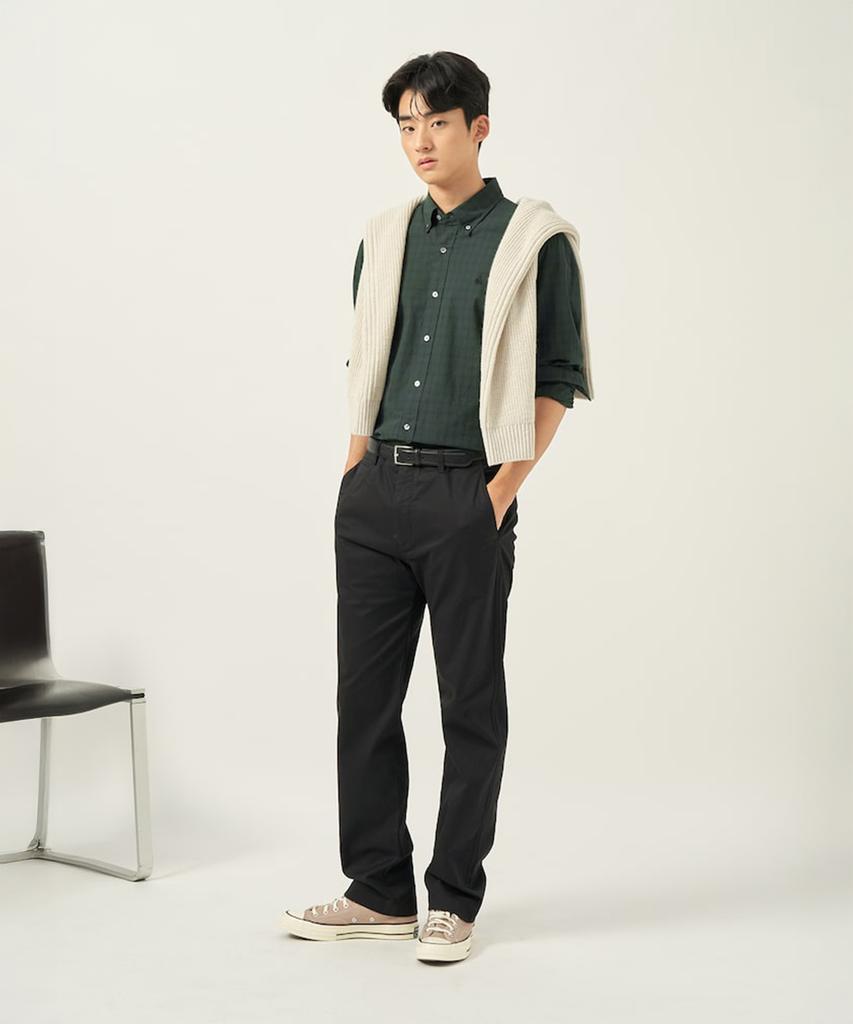 Binpolmen Chino Comfort Fit Pants Black