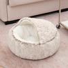 Pet Supplies Semi-enclosed Warm Plush Shell Nest Winter Semi-enclosed Dog Nest Cat Nest Mat Removable and Washable Round Nest Pet Bed