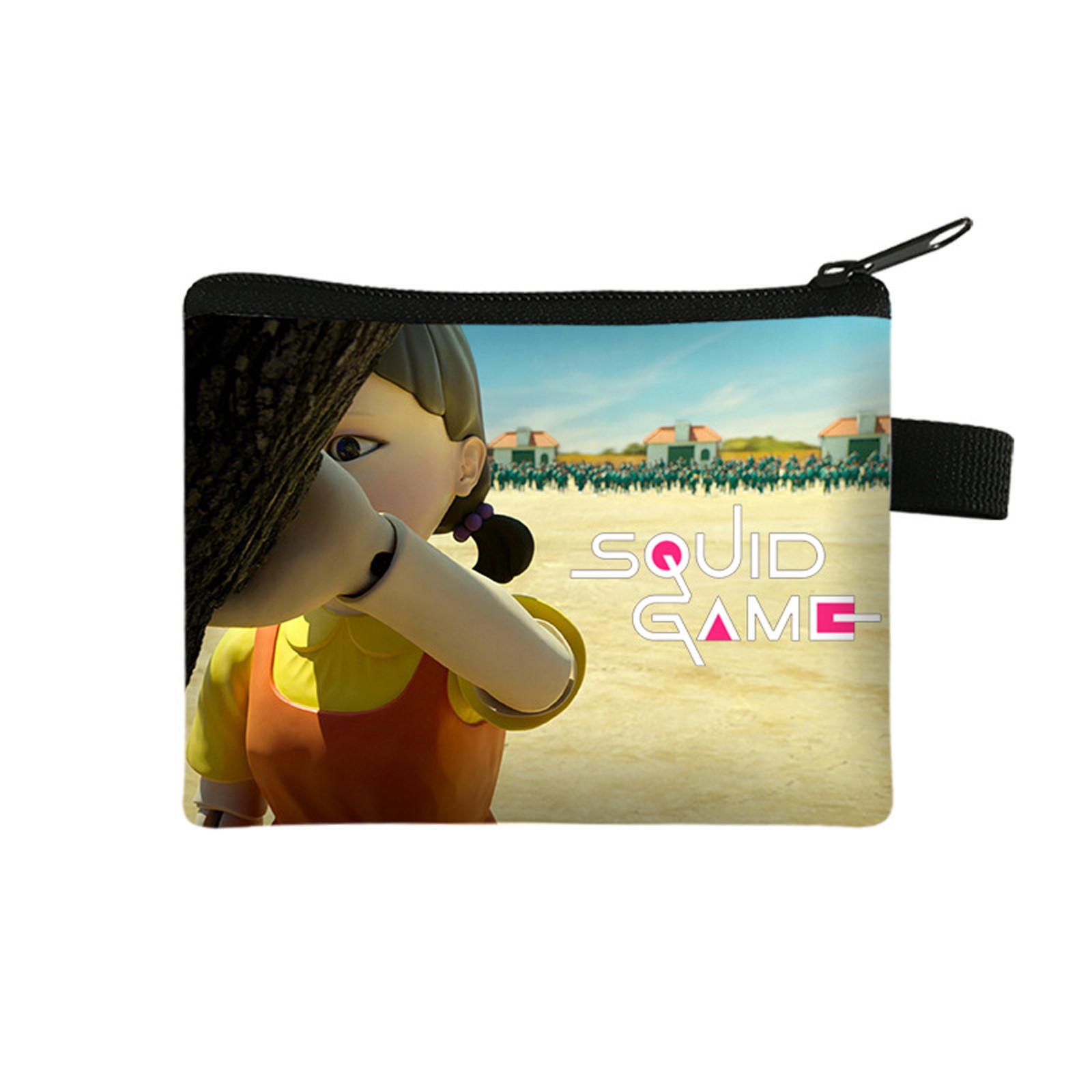 

Игровой кошелек для монет, многоцелевая сумка для хранения ключей из полиэстера, пенал, портативный кошелек на молнии, отличный подарок для мальчиков и девочек 12*10*2 cm