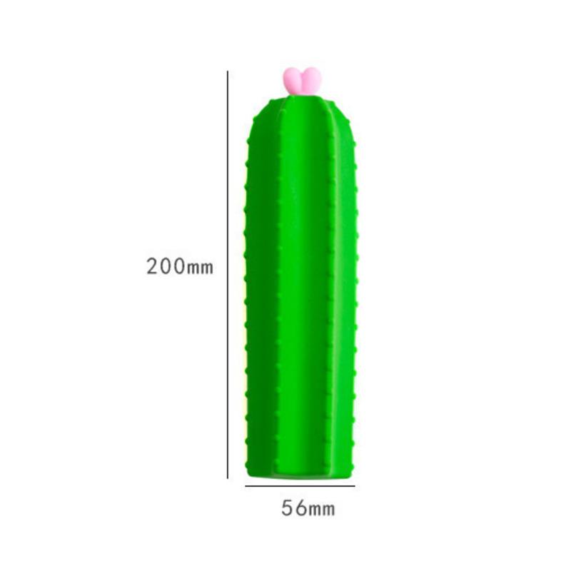 

1 шт. Kawaii пенал кактус силиконовый подарок школьный пенал сумка для карандашей школьные принадлежности чехол канцелярские принадлежности