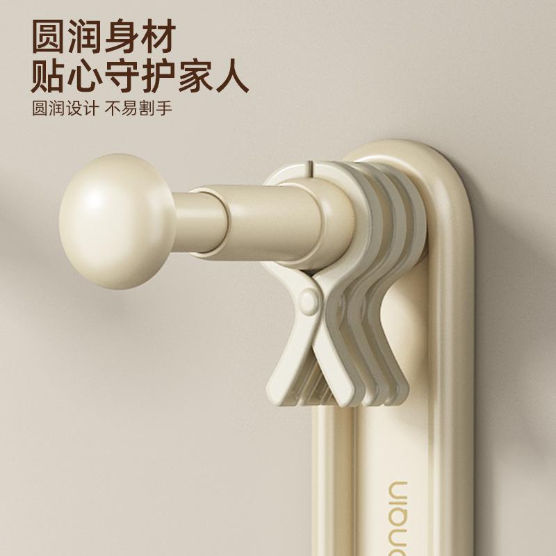 Light Luxury Hanger Storage Artifact No Punching Balcony Wall Hanging Multifunctional Finishing Rack Household Drying Rack Storage Hanger
