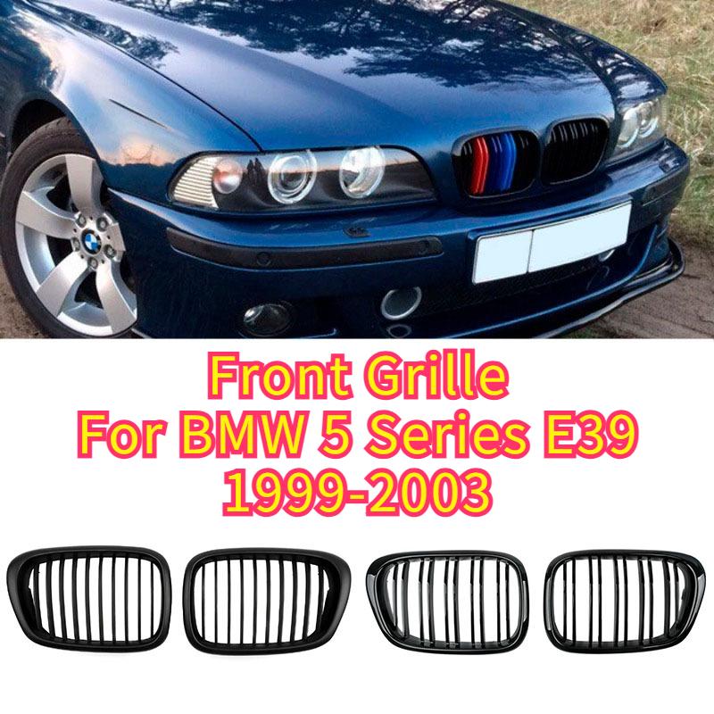 For 1999-2003 BMW 525i M5 Car Front Grille 520i 530i 535i 530d 525td 523i 5 Series Facelift Grill Black E39 Kidney Grille Parts