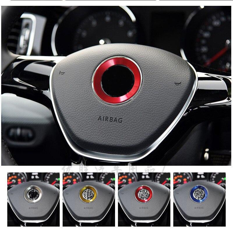 Car Steering Wheel Center Badge Emblem Decoration Sticker Fit for V//w Golf 6 7 Polo Passat B8 B7 CC Jetta Mk6
