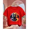 Summer Cute Toothless Cartoon Cotton T-shirt for Boys and Girls Fashionable Street Hot Casual Round Neck for Children