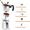 Moka Pot Classic Italian Café Brewing Tools Espresso Maker 50/100/150/300/450ml Alluminio Accessori per caffè Macchina per caffè italiano