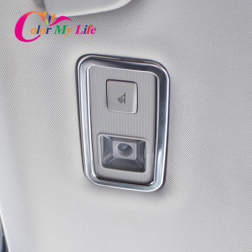 2Pcs Car Rear Reading Light Lmap Frame Cover Sticker Trim for Volkswagen VW T-Roc Troc 2018    2022